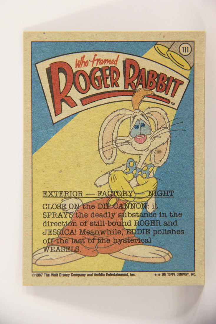 Who Framed Roger Rabbit 1988 Trading Card #111 The Deadly Dip ENG Topps L021464