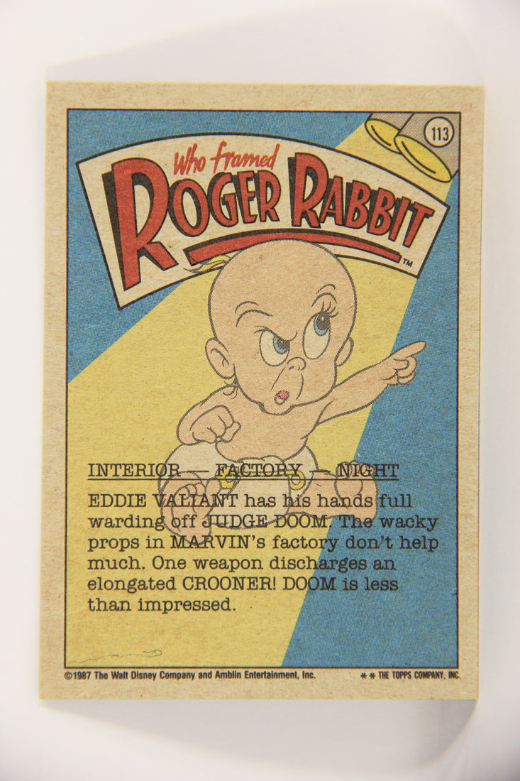 Who Framed Roger Rabbit 1988 Trading Card #113 What A Weird Weapon ENG Topps L021466