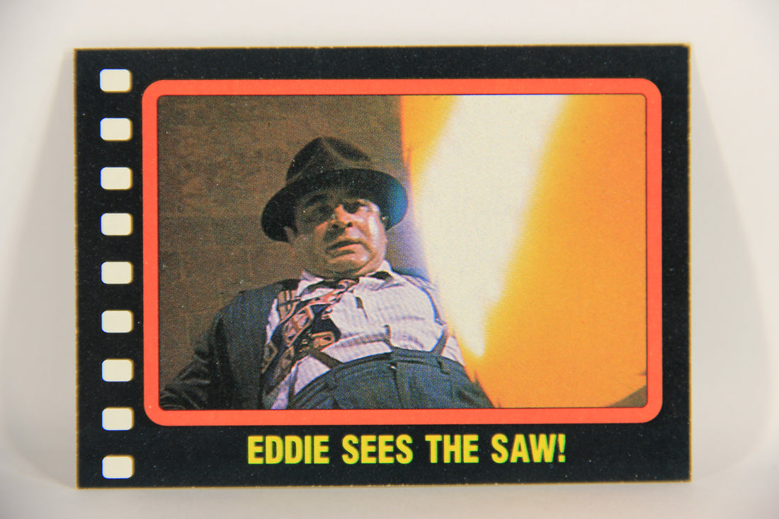 Who Framed Roger Rabbit 1988 Trading Card #120 Eddie Sees The Saw ENG Topps L021473