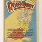 Who Framed Roger Rabbit 1988 Trading Card #120 Eddie Sees The Saw ENG Topps L021473