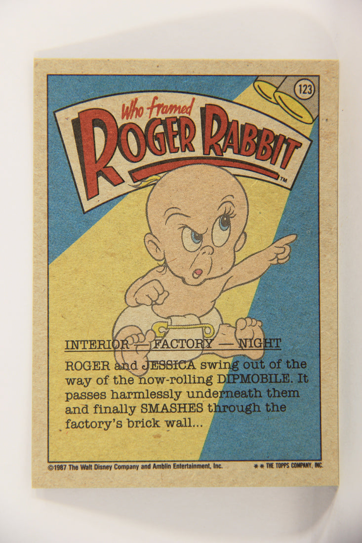Who Framed Roger Rabbit 1988 Trading Card #123 Swing To Safety ENG Topps L021476