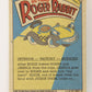 Who Framed Roger Rabbit 1988 Trading Card #127 Special Thanks From Jessica ENG L021480