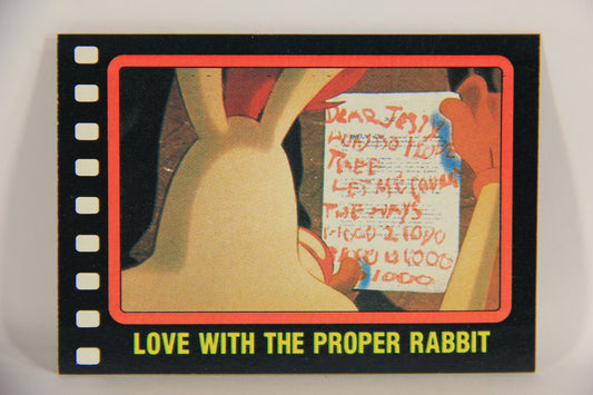 Who Framed Roger Rabbit 1988 Trading Card #131 Love With The Proper Rabbit L021481