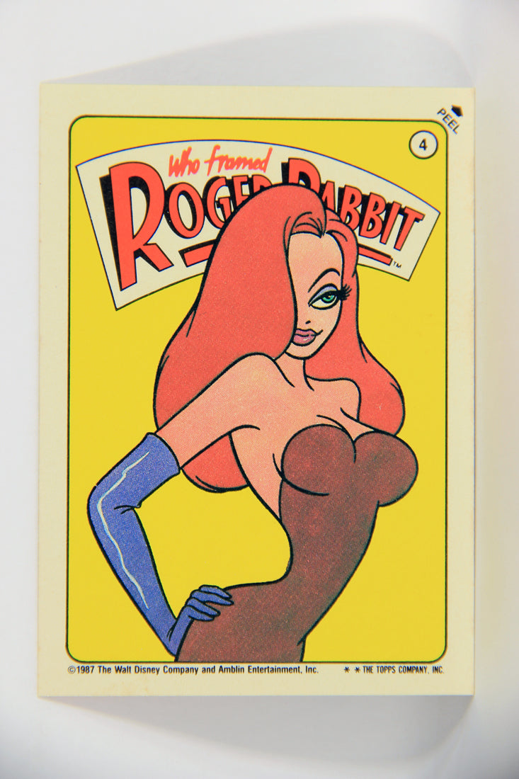 Who Framed Roger Rabbit 1988 Trading Card Sticker #4 Seductive Jessica ENG Topps L021485