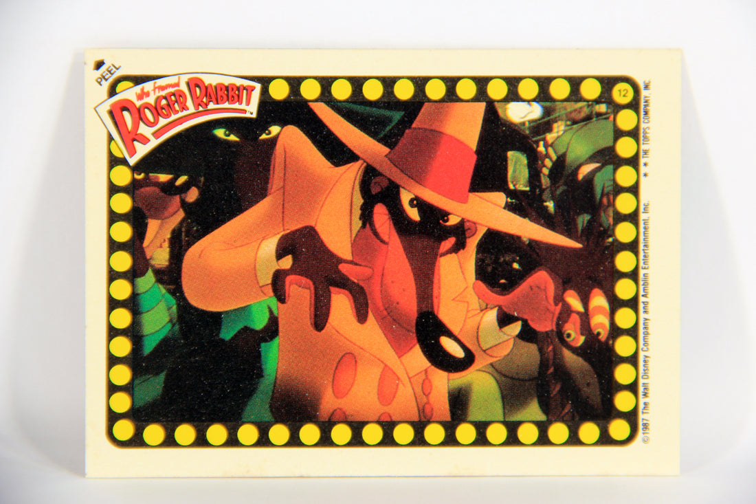 Who Framed Roger Rabbit 1988 Trading Card Sticker #12 Smart-Alec ENG Topps L021491
