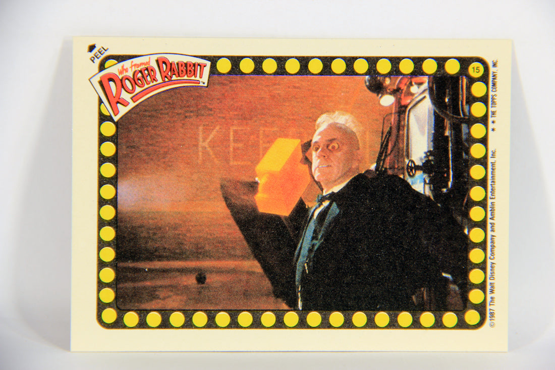 Who Framed Roger Rabbit 1988 Trading Card Sticker #15 Anvil Throw ENG Topps L021494