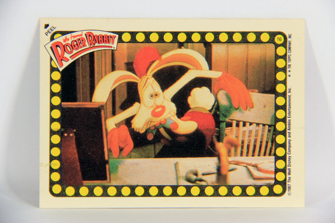 Who Framed Roger Rabbit 1988 Trading Card Sticker #16 Get Out Of That Chair L021495