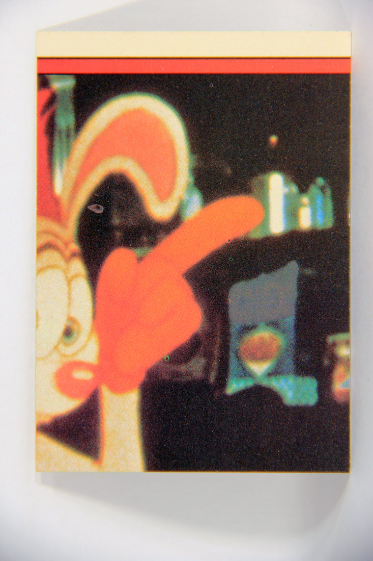 Who Framed Roger Rabbit 1988 Trading Card Sticker #21 Ear Cleaning ENG Topps L021500