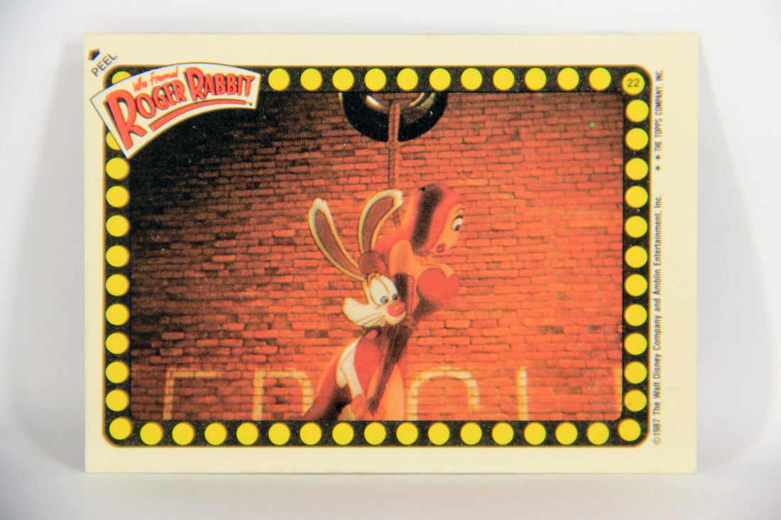 Who Framed Roger Rabbit 1988 Trading Card Sticker #22 Tied Together ENG Topps L021501
