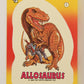 Dinosaurs Attack 1988 Vintage Sticker Trading Card #1 Allosaurus ENG L021505