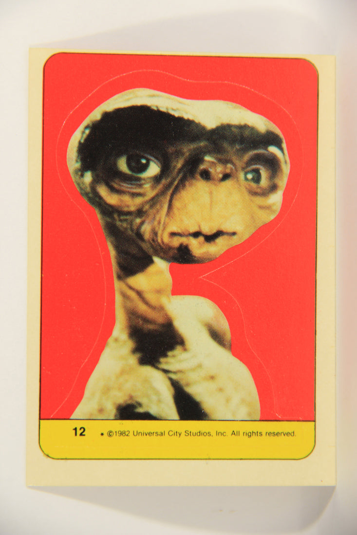 E.T. The Extra-Terrestrial 1982 Trading Card Sticker #12 E.T. Extremely Short-Printed L021507