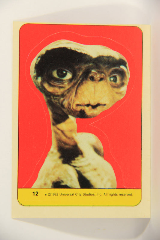 E.T. The Extra-Terrestrial 1982 Trading Card Sticker #12 E.T. Extremely Short-Printed L021507