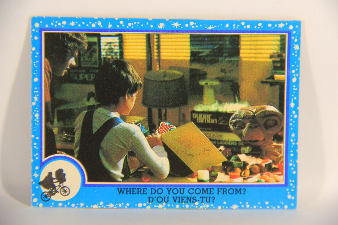 E.T. The Extra-Terrestrial 1982 Card #17 Where Do You Come From FR-ENG OPC L021508