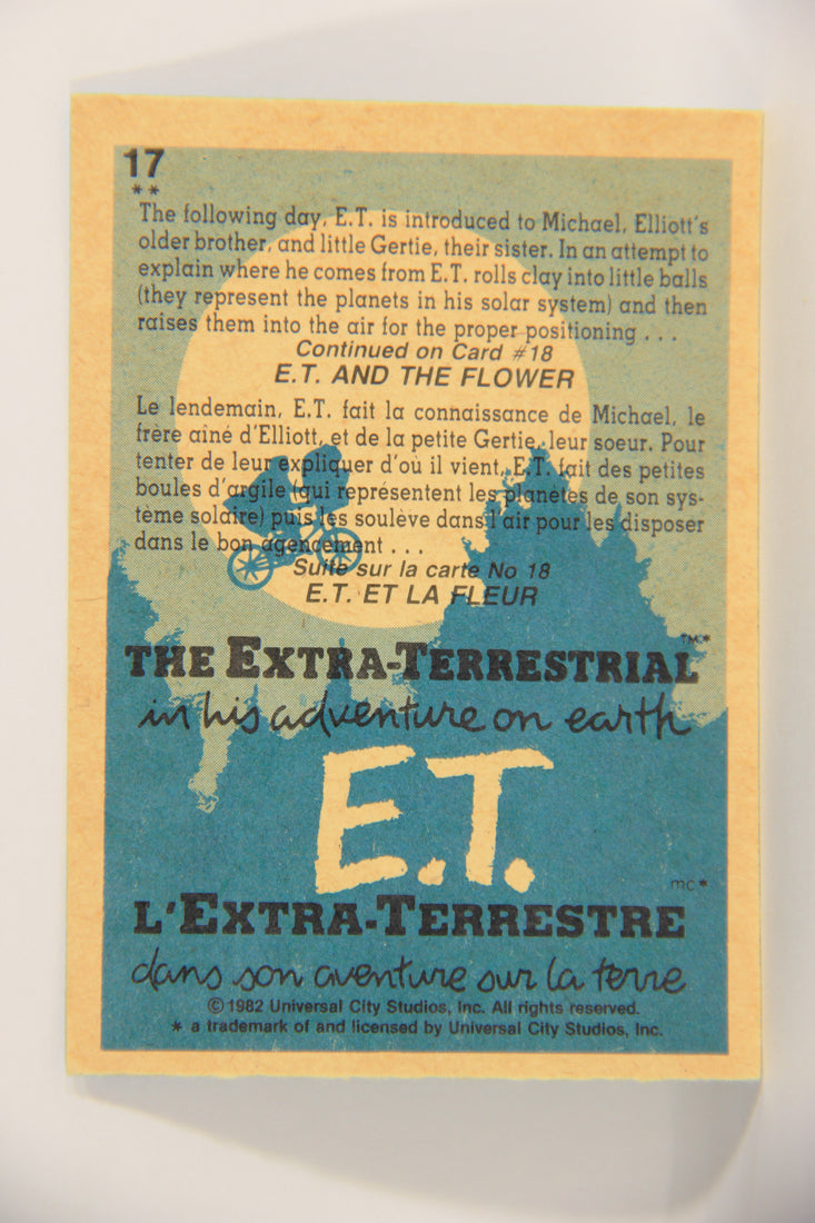 E.T. The Extra-Terrestrial 1982 Card #17 Where Do You Come From FR-ENG OPC L021508