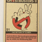 Ghostbusters II 1989 Trading Card #51 The Return Of Slimer ENG Topps L021510