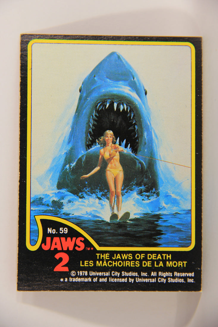 Jaws 2 - 1978 Trading Card #59 The Jaws Of Death FR-ENG O-Pee-Chee L021512
