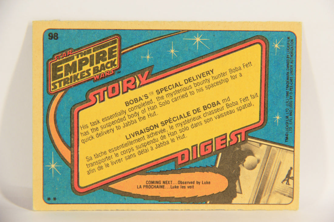 Star Wars Empire Strikes Back Card #98 Boba's Special Delivery FR-ENG OPC L021523
