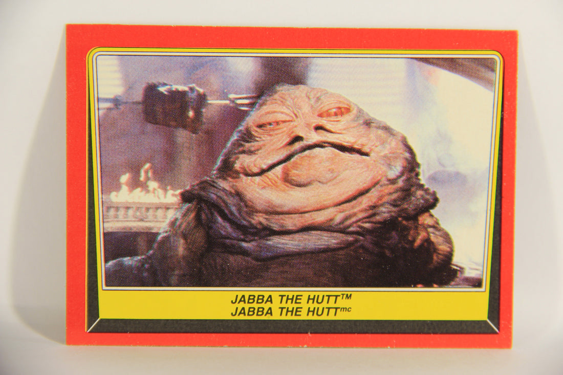 Star Wars Return Of The Jedi 1983 Trading Card #14 Jabba The Hutt FR-ENG OPC L021524