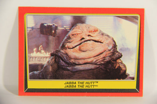 Star Wars Return Of The Jedi 1983 Trading Card #14 Jabba The Hutt FR-ENG OPC L021524