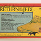 Star Wars Return Of The Jedi 1983 Trading Card #14 Jabba The Hutt FR-ENG OPC L021524