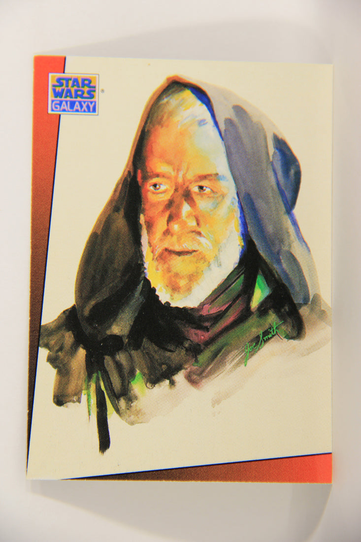 Star Wars Galaxy 1993 Topps Trading Card #6 Obi-Wan Ben Kenobi Artwork ENG L021525