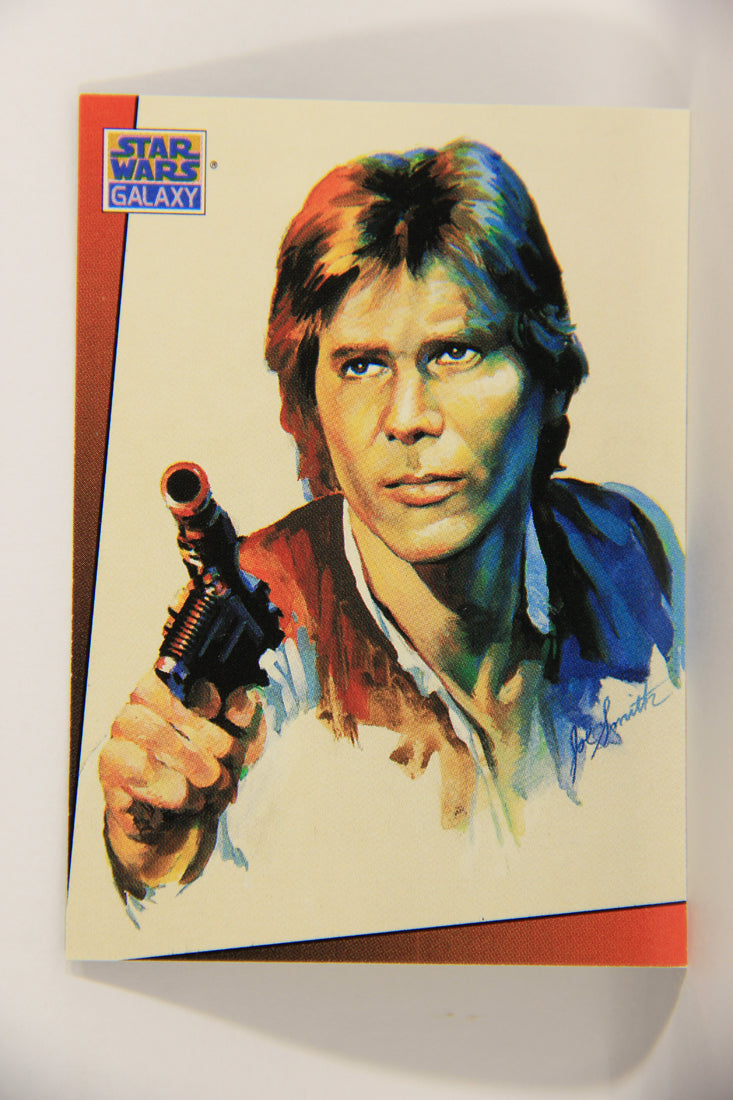 Star Wars Galaxy 1993 Topps Trading Card #7 Han Solo Artwork ENG L021526