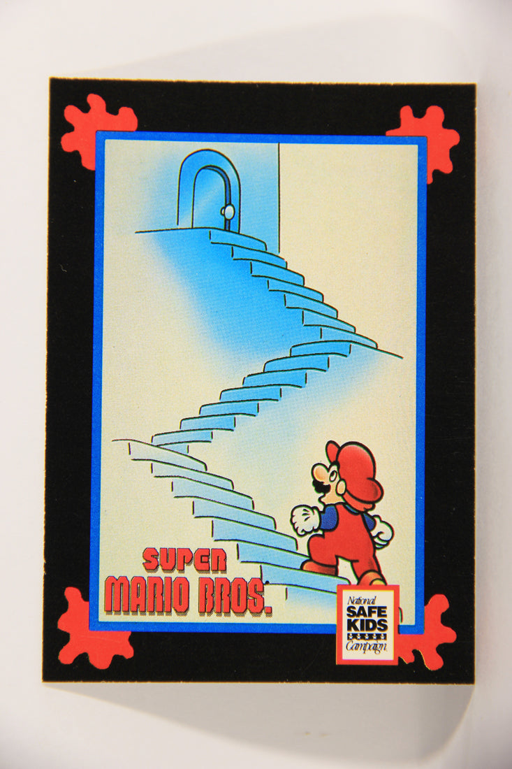 Super Mario Bros. 1991 Treats Impel Vintage Trading Card Stairs Safety ENG L021527