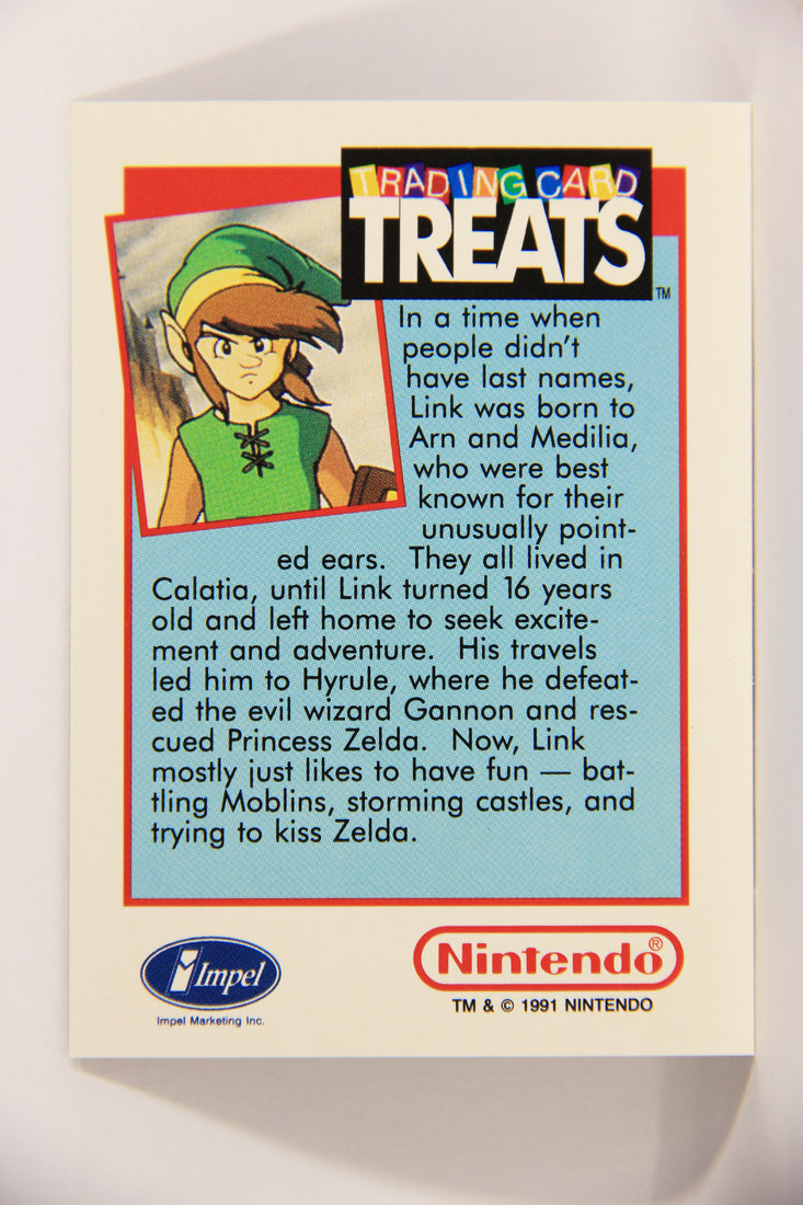 Zelda II The Adventures Of Link 1991 Treats Impel Vintage Trading Card Link ENG L021530