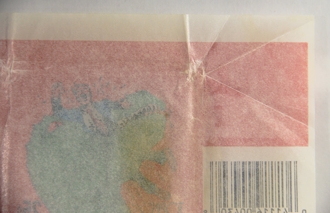 Dinosaurs Attack 1988 Vintage Trading Card Wax Wrapper - Red - ENG Topps L021533