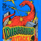 Dinosaurs Attack 1988 Vintage Trading Card Wax Wrapper - Blue - ENG Topps L021534