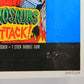 Dinosaurs Attack 1988 Vintage Trading Card Wax Wrapper - Blue - ENG Topps L021534