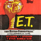 E.T. The Extra-Terrestrial 1982 Trading Card Wax Wrapper V-1 Soft Bazooka Add Topps L021535
