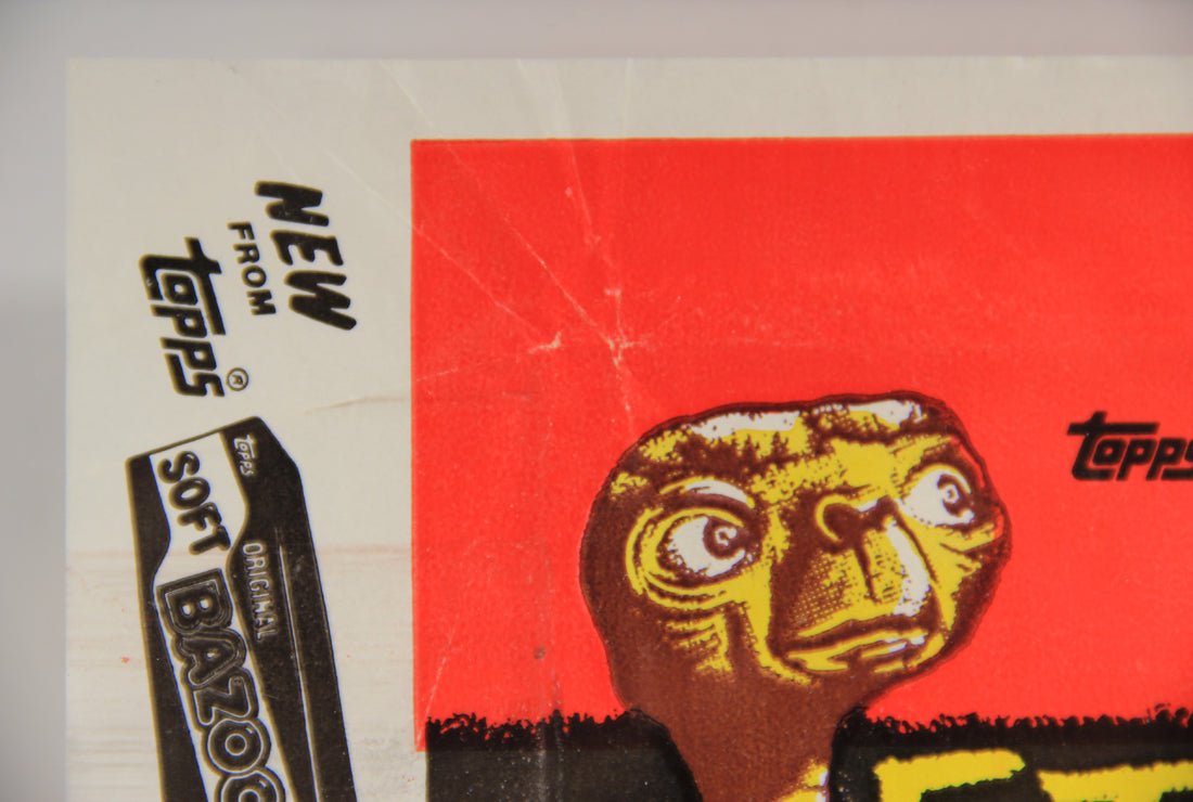 E.T. The Extra-Terrestrial 1982 Trading Card Wax Wrapper V-1 Soft Bazooka Add Topps L021535