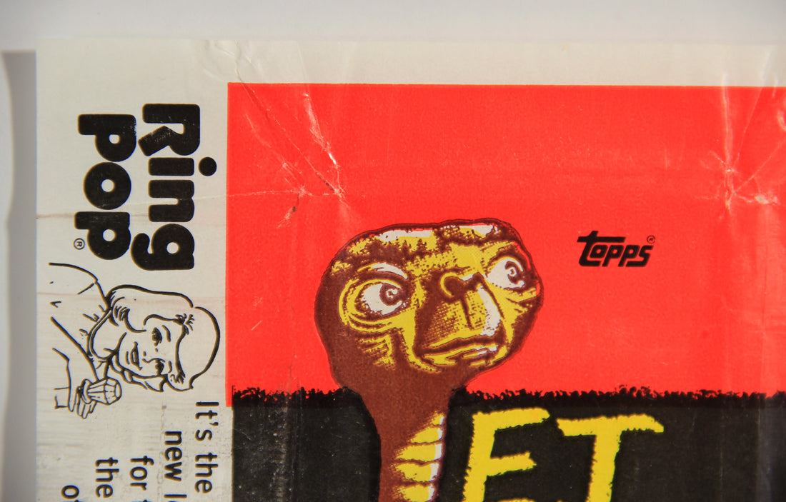 E.T. The Extra-Terrestrial 1982 Trading Card Wax Wrapper V-3 Ring Pop Add Topps L021537