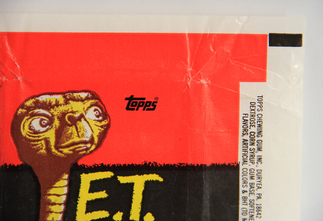 E.T. The Extra-Terrestrial 1982 Trading Card Wax Wrapper V-3 Ring Pop Add Topps L021537