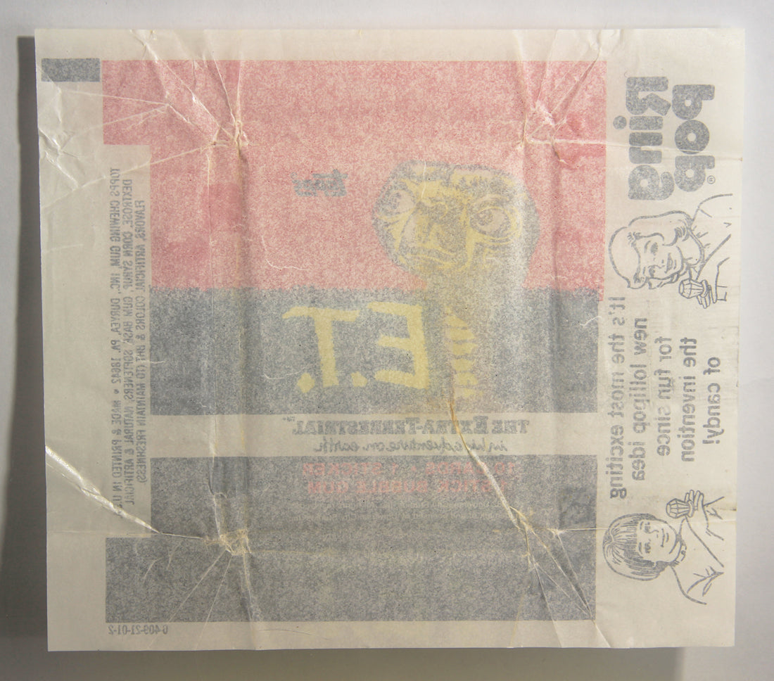E.T. The Extra-Terrestrial 1982 Trading Card Wax Wrapper V-3 Ring Pop Add Topps L021537
