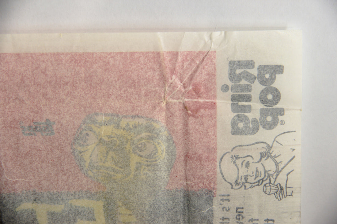 E.T. The Extra-Terrestrial 1982 Trading Card Wax Wrapper V-3 Ring Pop Add Topps L021537