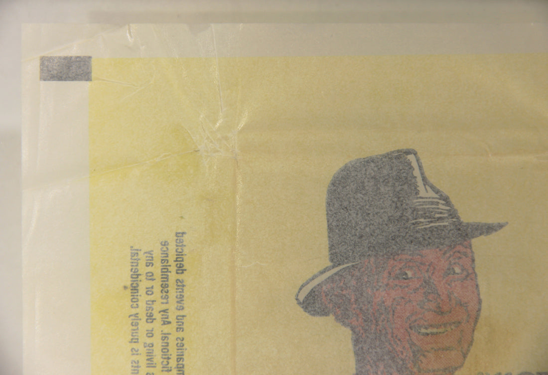 Fright Flicks 1988 Trading Card Wax Wrapper - A Nightmare On Elm Street - Topps L021538