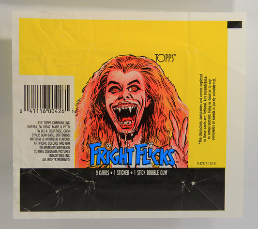 Fright Flicks 1988 Trading Card Wax Wrapper - Fright Night - ENG Topps L021539
