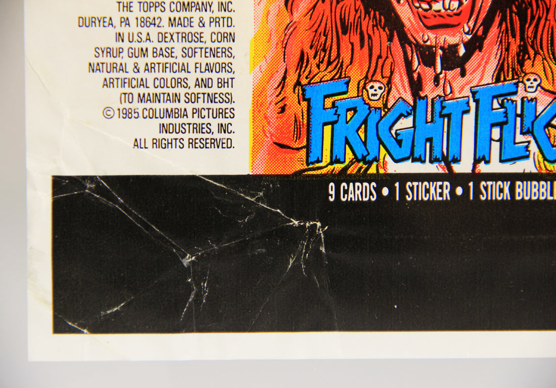 Fright Flicks 1988 Trading Card Wax Wrapper - Fright Night - ENG Topps L021539
