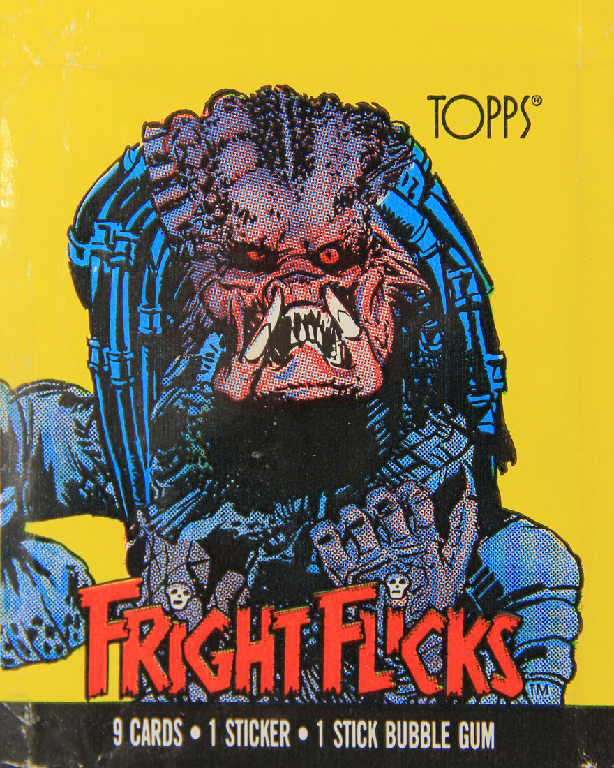 Fright Flicks 1988 Trading Card Wax Wrapper - Predator - ENG Topps L021540