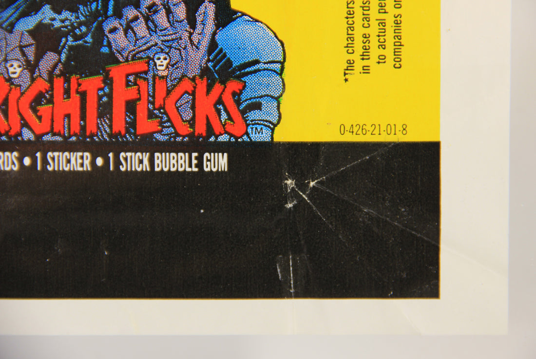 Fright Flicks 1988 Trading Card Wax Wrapper - Predator - ENG Topps L021540