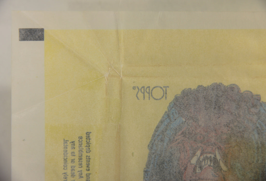 Fright Flicks 1988 Trading Card Wax Wrapper - Predator - ENG Topps L021540