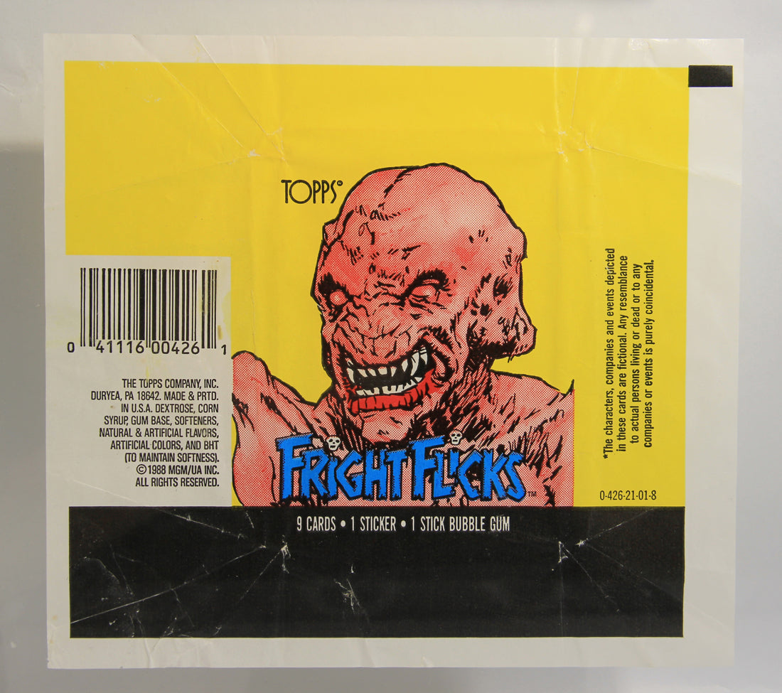 Fright Flicks 1988 Trading Card Wax Wrapper - Pumpkinhead - ENG Topps L021541