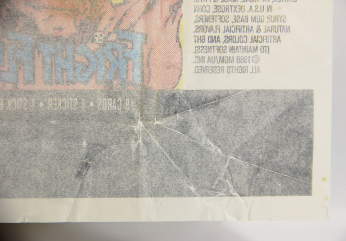 Fright Flicks 1988 Trading Card Wax Wrapper - Pumpkinhead - ENG Topps L021541