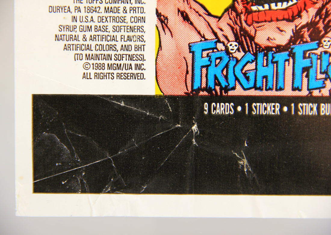 Fright Flicks 1988 Trading Card Wax Wrapper - Pumpkinhead - ENG Topps L021541