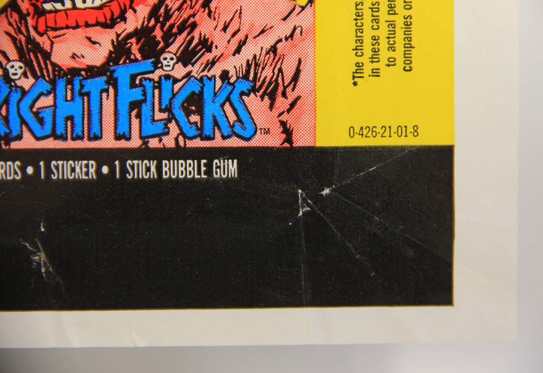 Fright Flicks 1988 Trading Card Wax Wrapper - Pumpkinhead - ENG Topps L021541