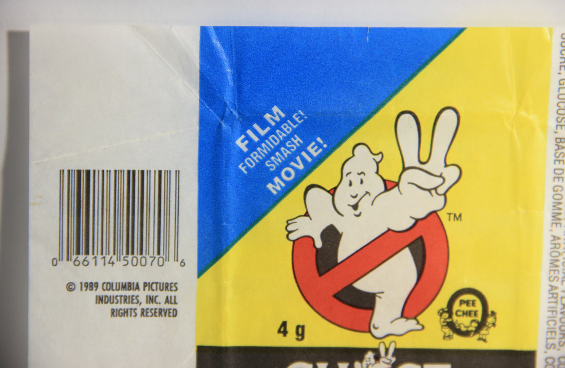 Ghostbusters II 1989 Trading Card Wax Wrapper FR-ENG O-Pee-Chee Canada L021542