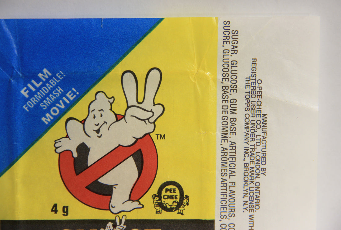 Ghostbusters II 1989 Trading Card Wax Wrapper FR-ENG O-Pee-Chee Canada L021542