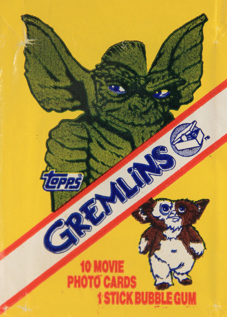 Gremlins 1984 Trading Card Wax Wrapper V-1 Soft Bazooka Add Variant - Topps L021543